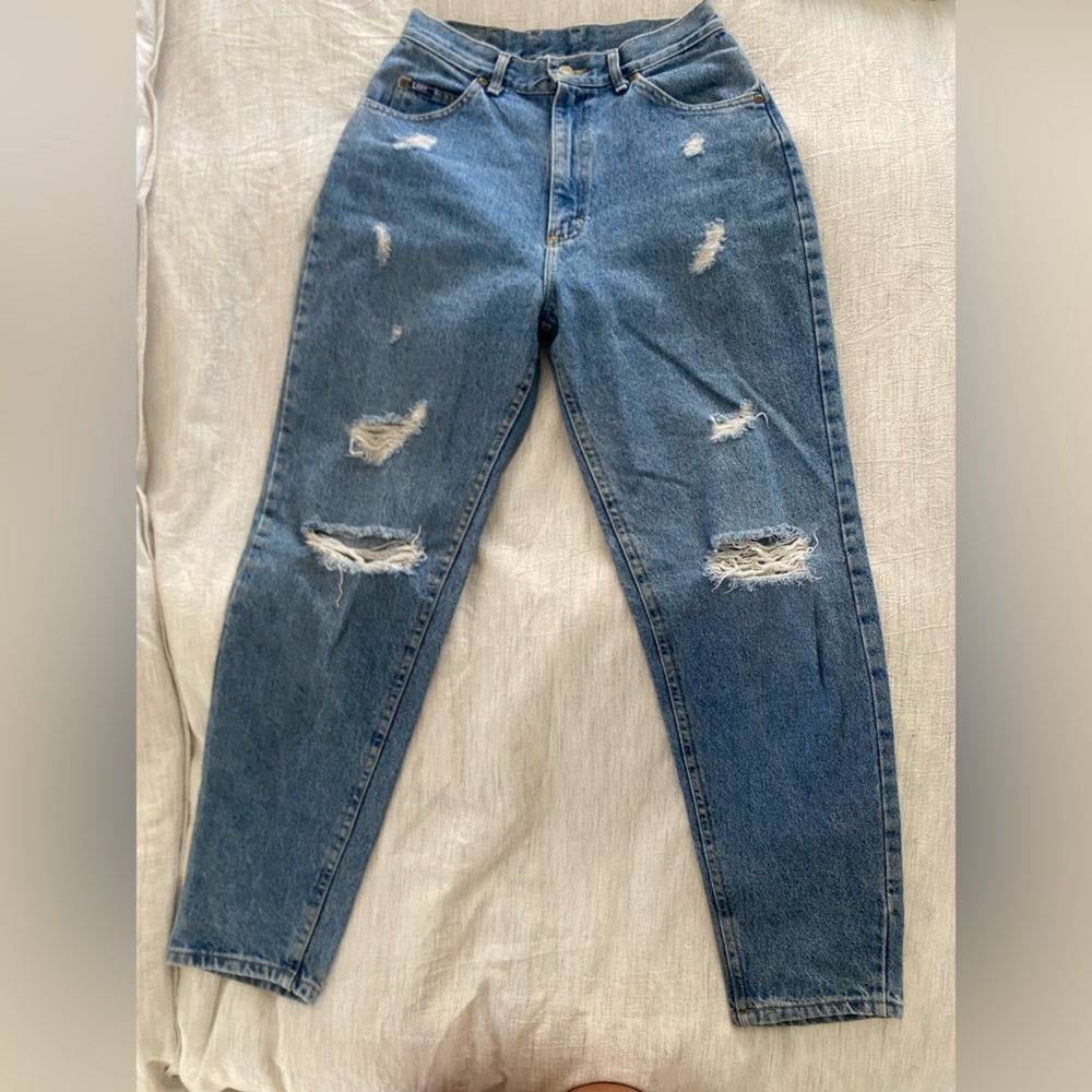 Vintage LEE Distressed Blue Jeans